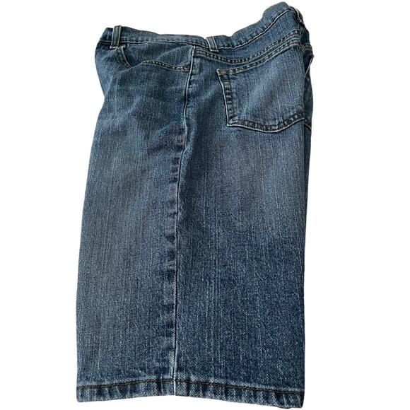 GEORGE BERMUDA/WALKING JEAN SHORTS, MENS, 30, DENIM BLUE, HIGH-RISE, CASUAL - Picture 8 of 12